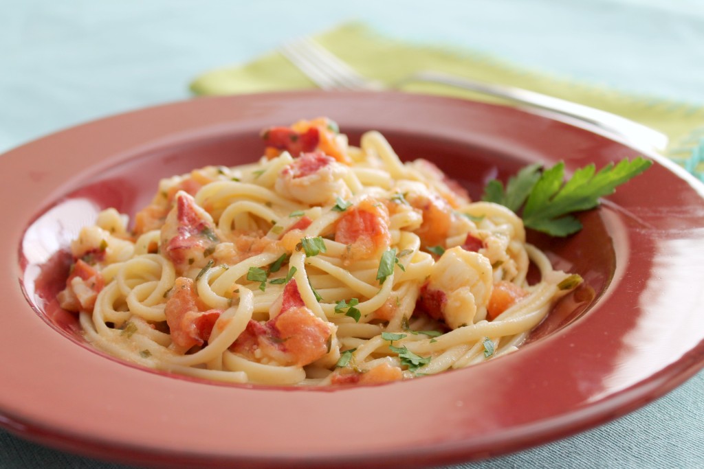 Tomato and Butter Lobster Linguini